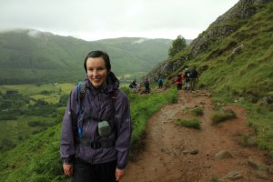 Already getting damp on Ben Nevis